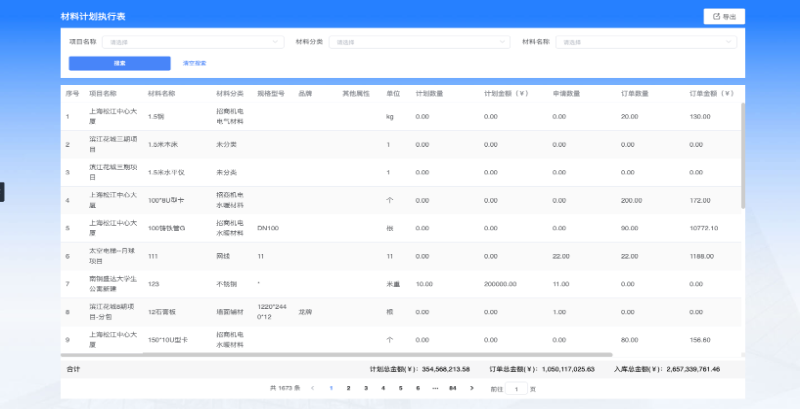 智能建筑项目管理系统